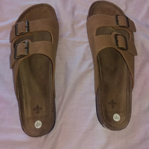 vintage stone Other - Vintage stone Birkenstock nwt double buckle sandal
